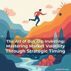 Artistic representation for The Art of Buy Dip Investing: Mastering Market Volatility Through Strategic Timing