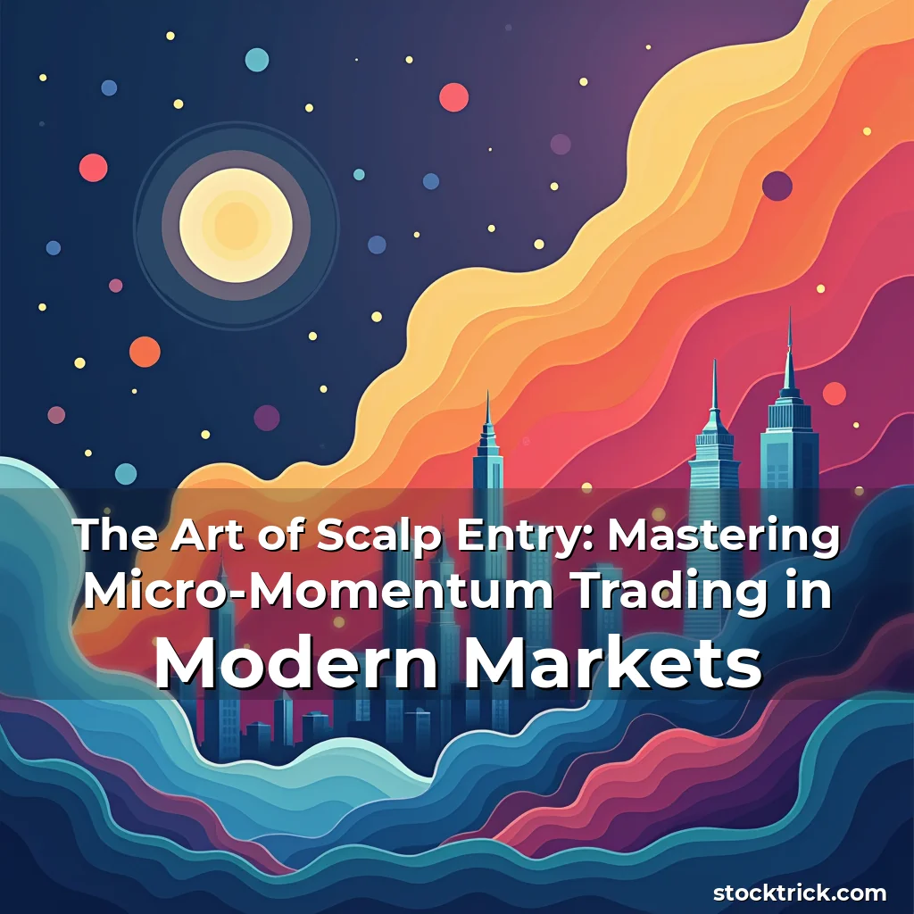 Artistic representation for The Art of Scalp Entry: Mastering Micro-Momentum Trading in Modern Markets