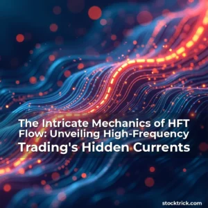 Artistic representation for The Intricate Mechanics of HFT Flow: Unveiling High-Frequency Trading's Hidden Currents